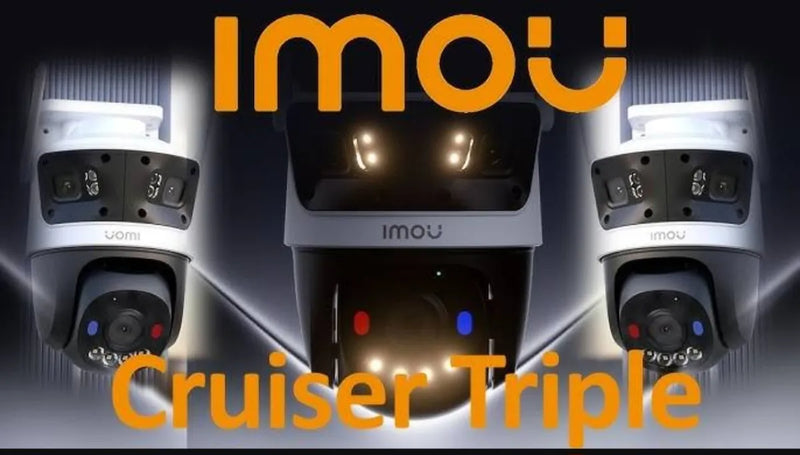 Câmera Ip Imou Cruiser Tripla Lente Panorâmica 11mp Luzativa Branco