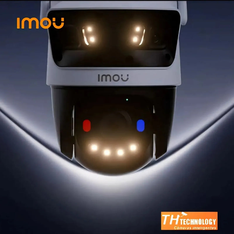 Câmera Ip Imou Cruiser Tripla Lente Panorâmica 11mp Luzativa Branco