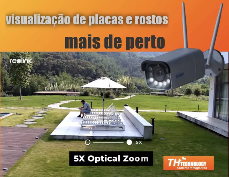 Câmera Ip Reolink Rlc-811wa Bala 4k Wi-fi 5xzoom Óptico 8mp