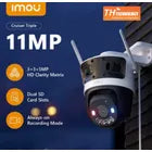 Câmera Ip Imou Cruiser Tripla Lente Panorâmica 11mp Luzativa Branco
