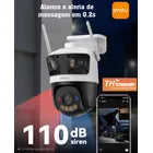 Câmera Ip Imou Cruiser Tripla Lente Panorâmica 11mp Luzativa Branco